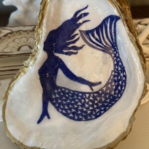 blue decoupage mermaid 1525